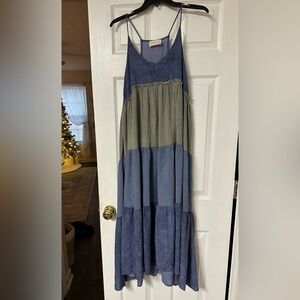 Colorblock Maxi Dress